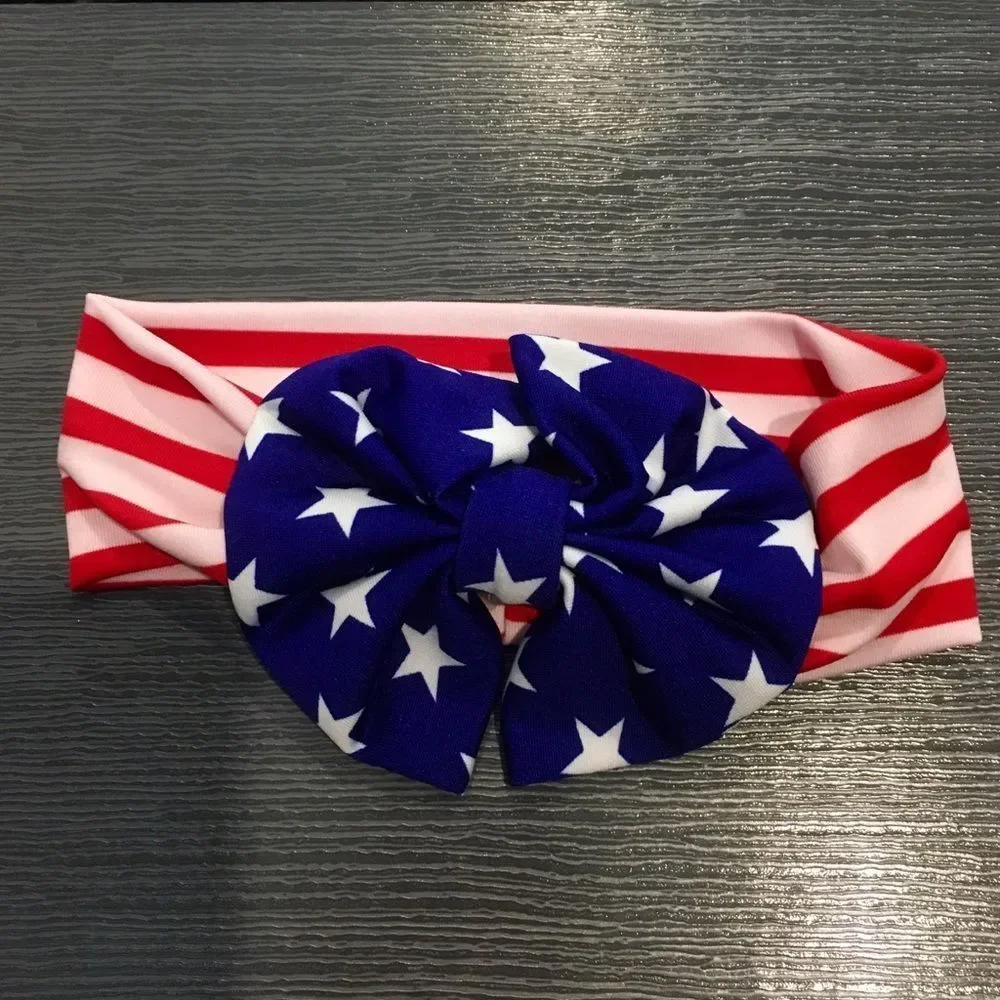 July 4th Patriotic Stars and Stripes Headband